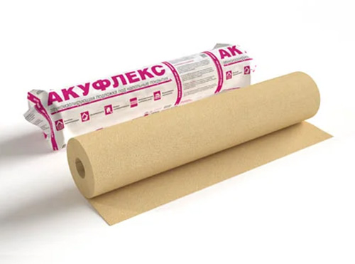 Акуфлекс, подложка под напольное покрытие, рулон 15х1м, толщ. 4мм